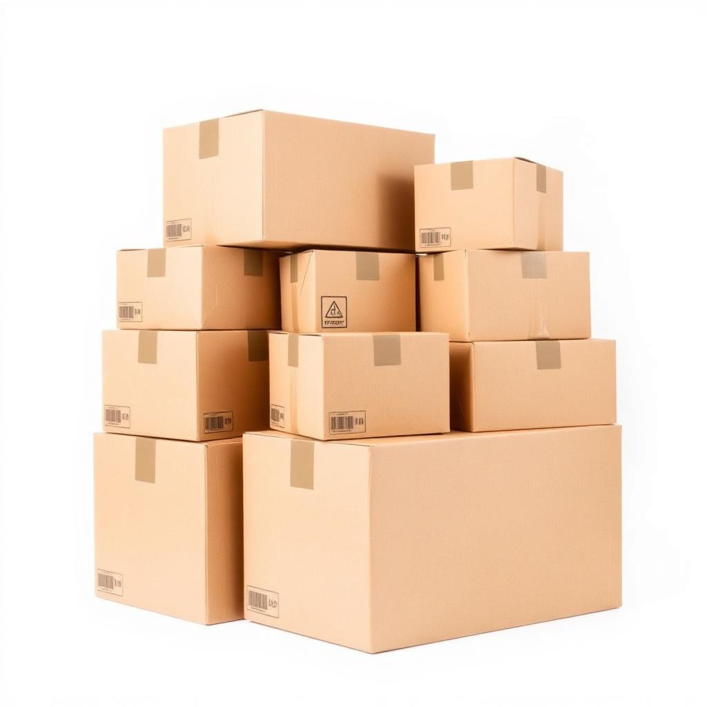 Caixas de papelão novas disponíveis no varejo
